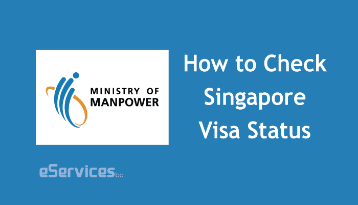 how to check singapore visa status