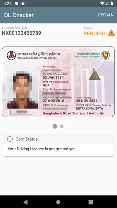 Brta Dl Checker App All Status Meaning Brtadlchecker Brta Youtube