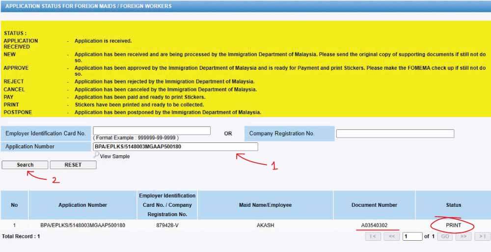 Malaysia Visa Check Online By Passport Number 2024 EServicesbd   My Visa Check With Application No 